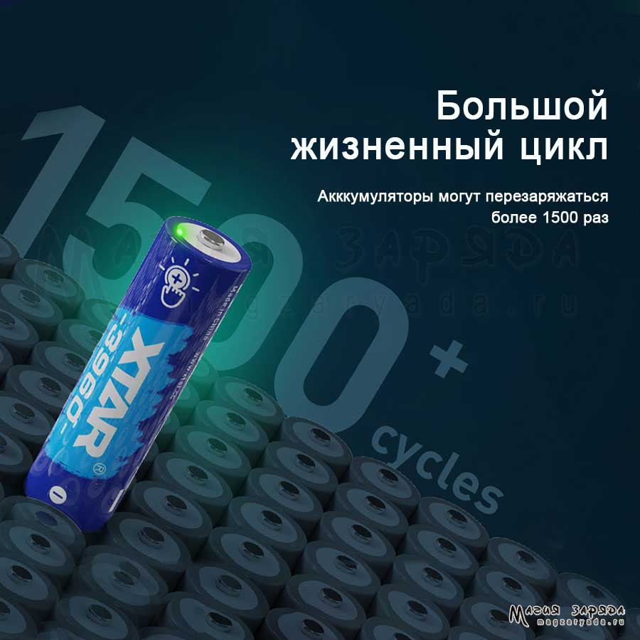 Xtar 3960 АА 2500mAh Li-ION 1.5v