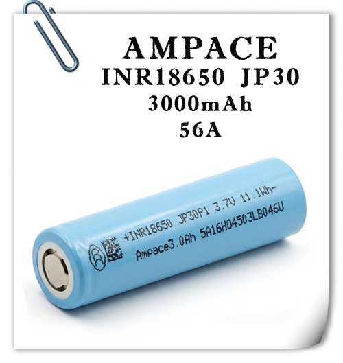 Ampace INR18650 JP30P1 56A 3000mAh