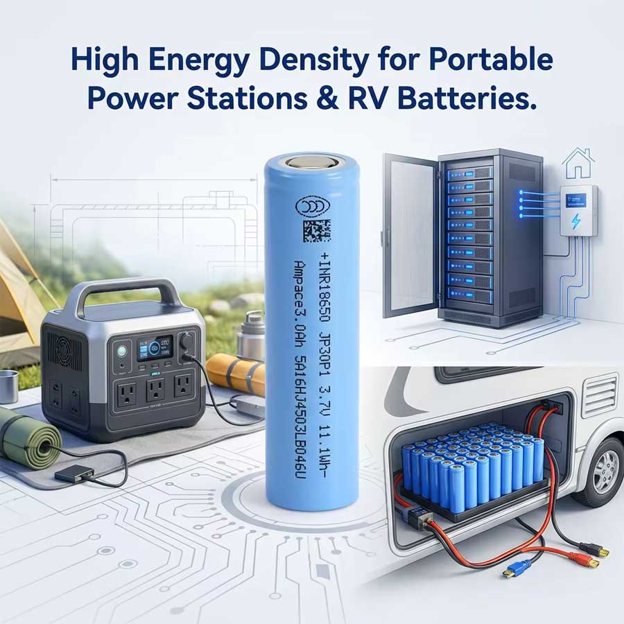 Ampace INR18650 JP30P1 56A 3000mAh
