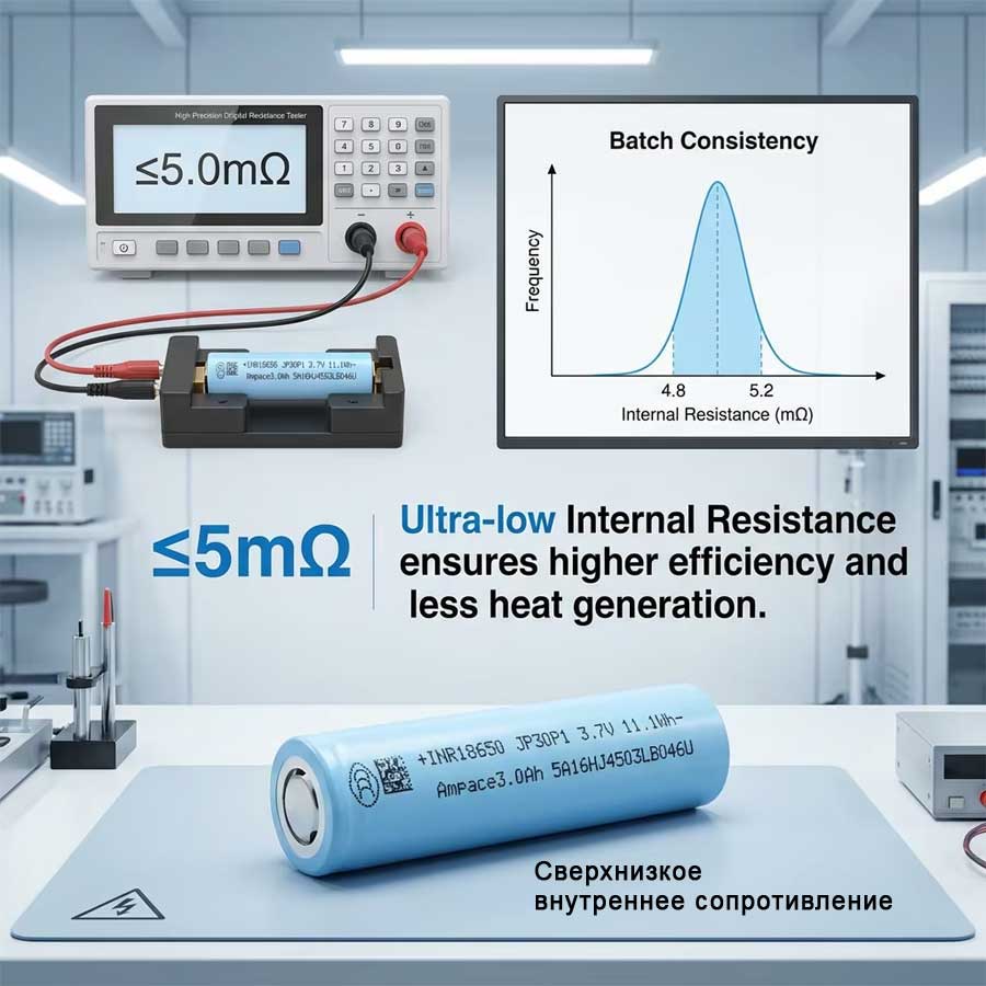 Ampace INR18650 JP30P1 56A 3000mAh